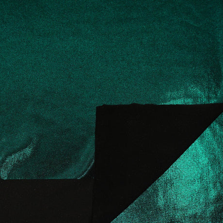 Foiled Spandex Black Metallic