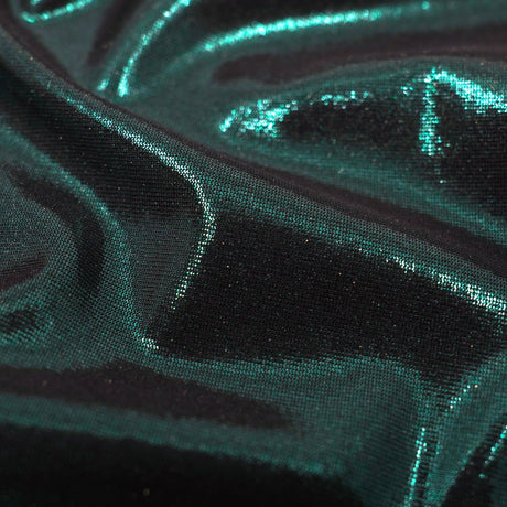 Foiled Spandex Black Metallic