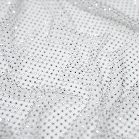 Enigma Diamond Fishnet Polyester Spandex Fabric - Rhinestone Diamond Fishnet, 51/52" Width (1 Yard)