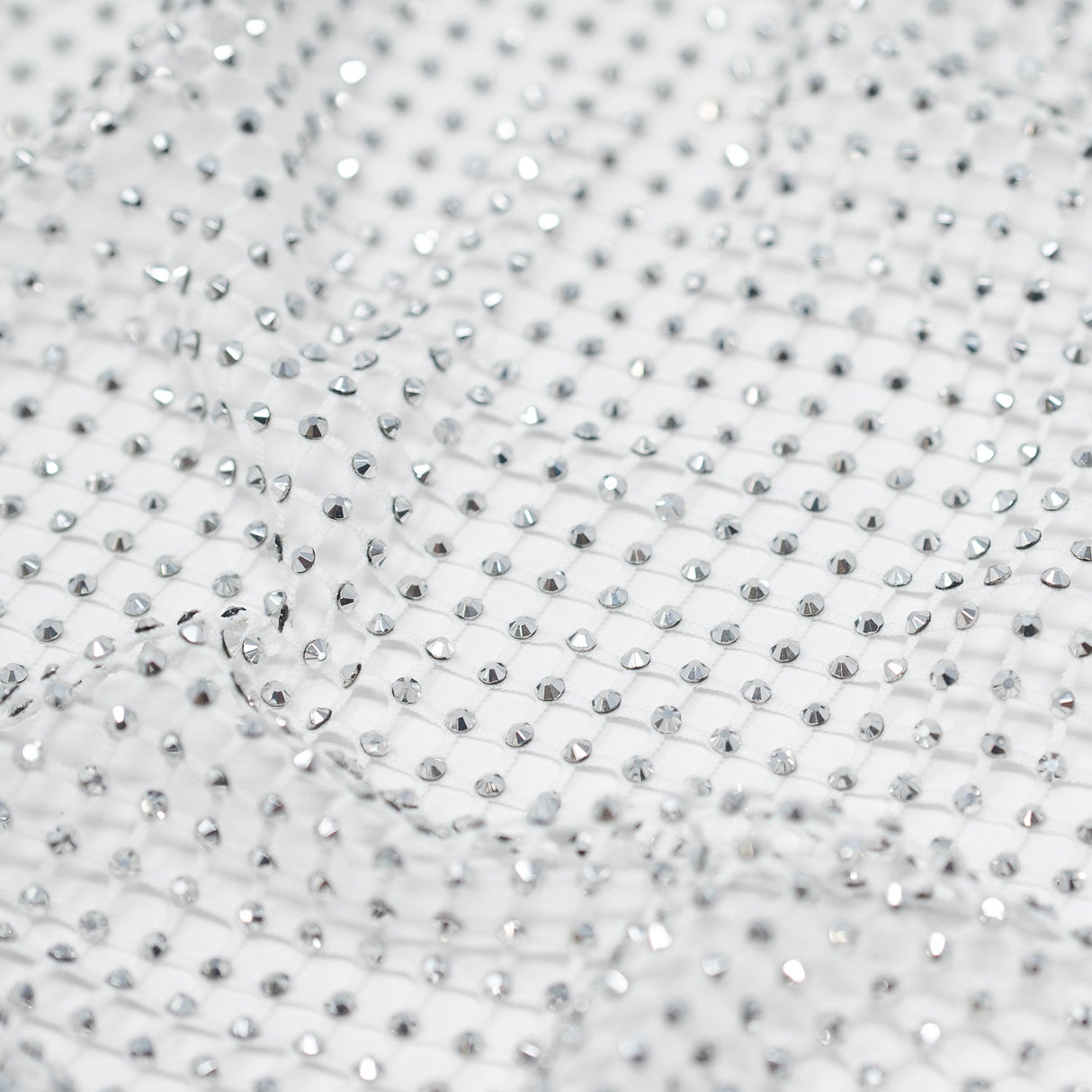 Diamond Fishnet Rhinestone Mesh