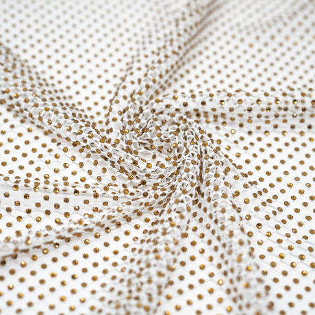 Enigma Diamond Fishnet Polyester Spandex Fabric - Rhinestone Diamond Fishnet, 51/52" Width (1 Yard)