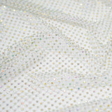 Enigma Diamond Fishnet Polyester Spandex Fabric - Rhinestone Diamond Fishnet, 51/52" Width (1 Yard)