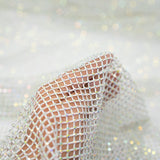 Enigma Diamond Fishnet Polyester Spandex Fabric - Rhinestone Diamond Fishnet, 51/52" Width (1 Yard)