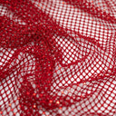 Enigma Diamond Fishnet Polyester Spandex Fabric - Rhinestone Diamond Fishnet, 51/52" Width (1 Yard)