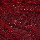 Enigma Diamond Fishnet Polyester Spandex Fabric - Rhinestone Diamond Fishnet, 51/52" Width (1 Yard)