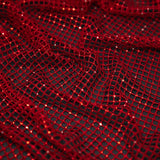 Enigma Diamond Fishnet Polyester Spandex Fabric - Rhinestone Diamond Fishnet, 51/52" Width (1 Yard)