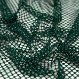 Enigma Diamond Fishnet Polyester Spandex Fabric - Rhinestone Mesh, 51/52" Usable Width (1 Yard)