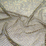 Enigma Diamond Fishnet Polyester Spandex Fabric - Rhinestone Mesh, 51/52" Usable Width (1 Yard)