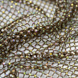 Enigma Diamond Fishnet Polyester Spandex Fabric - Rhinestone Mesh, 51/52" Usable Width (1 Yard)