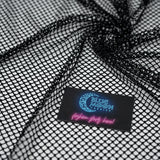 Enigma Diamond Fishnet Polyester Spandex Fabric - Rhinestone Diamond Fishnet, 51/52" Width (1 Yard)