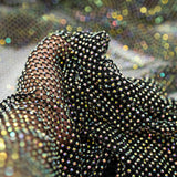 Enigma Diamond Fishnet Polyester Spandex Fabric - Rhinestone Mesh, 51/52" Usable Width (1 Yard)