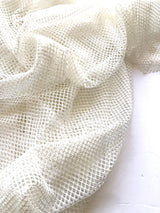 Small Diamond Fishnet Mesh Polyester Stretch Fabric - 10 Color Options, 58/60" Wide