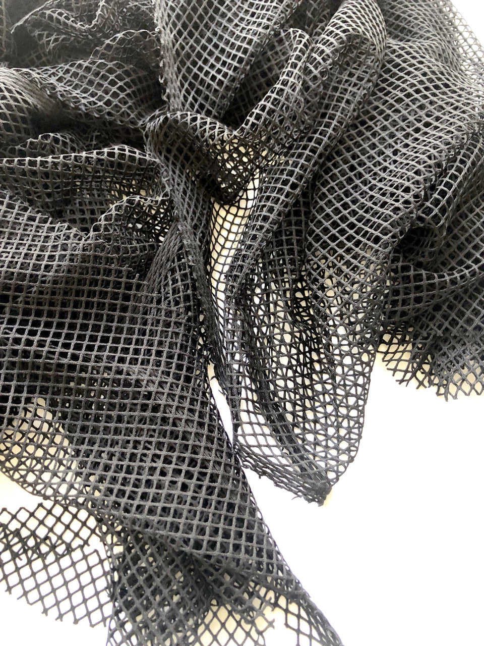 Small Diamond Fishnet Mesh Polyester Stretch Fabric - 10 Color Options, 58/60" Wide
