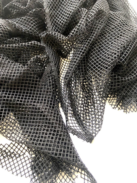 Small Diamond Fishnet Mesh Polyester Stretch Fabric - 10 Color Options, 58/60" Wide