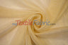 Extra Wide Metallic Faux Sheer Linen Fabric - Ivory Gold, White Silver, 108" Wide (Yards)