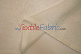 Extra Wide Metallic Faux Sheer Linen Fabric - Ivory Gold, White Silver, 108" Wide (Yards)