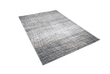 METZ 4204 Area Rug - Creme, Mocha, Beige Abstract Design, Charcoal Checker High-Low Pattern, 9' 8" X 13' (1 Unit)