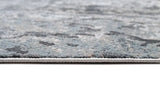 METZ 4209 Polyester Viscose Area Rug - Crème Tone-To-Tone, Charcoal, Silver Gray, Teal, Warm Mocha High-Low Detail, 9' 8" X 13' (1 Rug)
