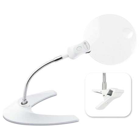 OttLite 5-Inch LED Magnifier with Clip and Stand