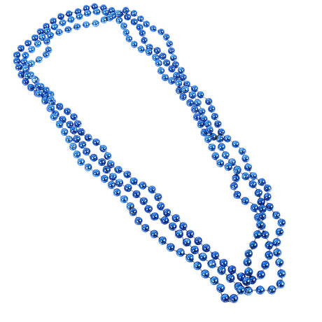 Blue Bead Necklaces 33" 7mm (1 DZ)