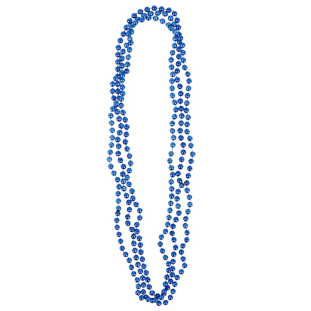 Blue Bead Necklaces 33" 7mm (1 DZ)