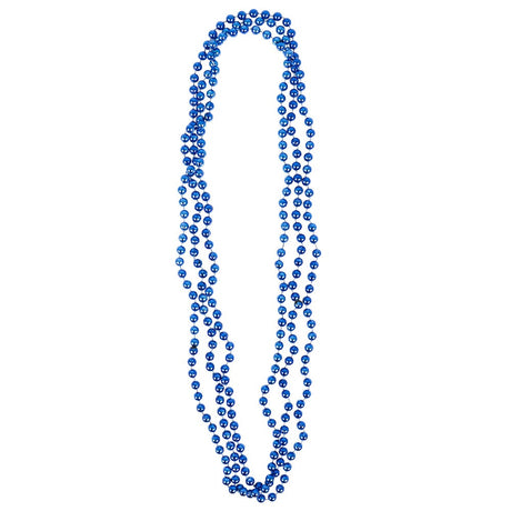 Blue Bead Necklaces 33" 7mm (1 DZ)