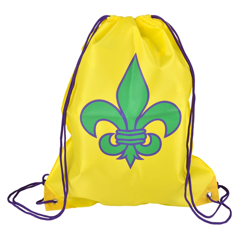 Fleur De Lis Drawstring Backpack 16.5" (1 DZ)