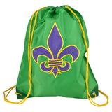 Fleur De Lis Drawstring Backpack 16.5" (1 DZ)