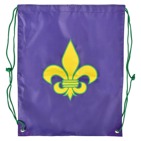 Fleur De Lis Drawstring Backpack 16.5" (1 DZ)