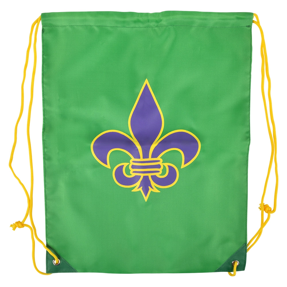 Fleur De Lis Drawstring Backpack 16.5" (1 DZ)