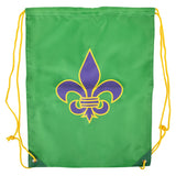 Fleur De Lis Drawstring Backpack 16.5" (1 DZ)