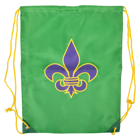 Fleur De Lis Drawstring Backpack 16.5" (1 DZ)