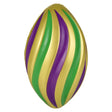 Mardi Gras Foam Football 8"
