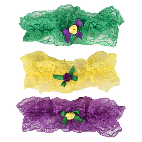 Mardi Gras Leg Garter (1 DZ)