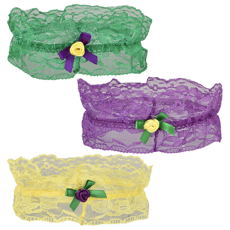 Mardi Gras Leg Garter (1 DZ)
