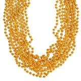 Gold Bead Necklaces 33" 7mm (1 DZ)