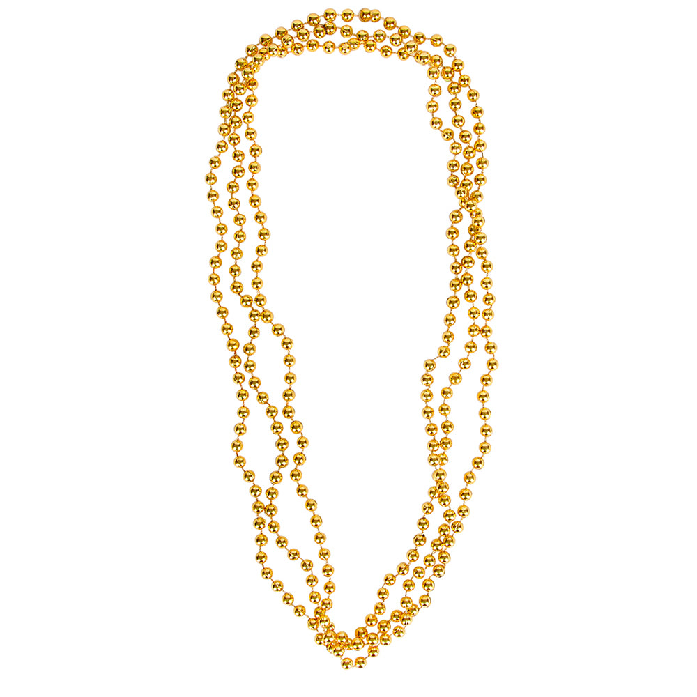 Gold Bead Necklaces 33" 7mm (1 DZ)