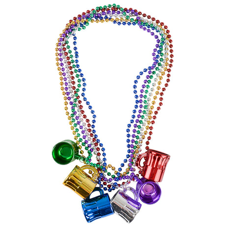 Beer Mug Beads Necklace (1 DZ)