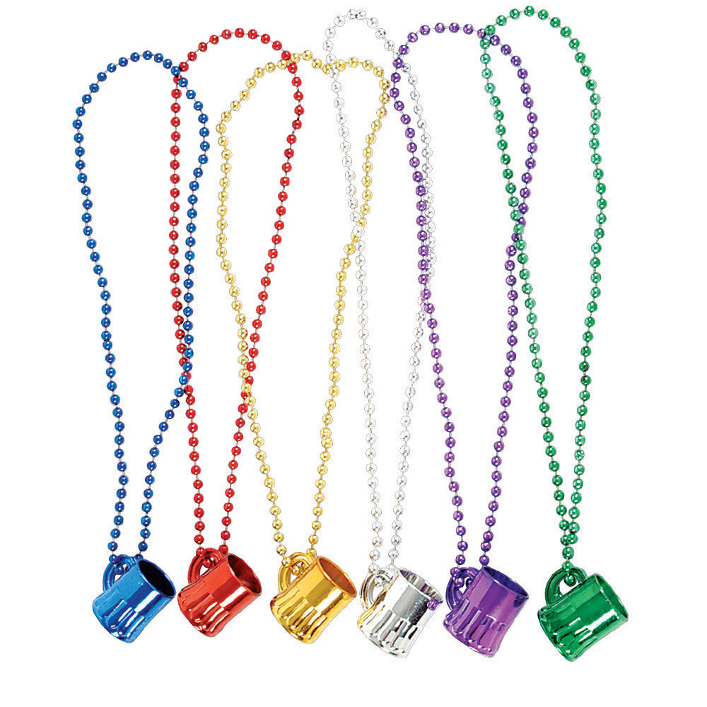 Beer Mug Beads Necklace (1 DZ)