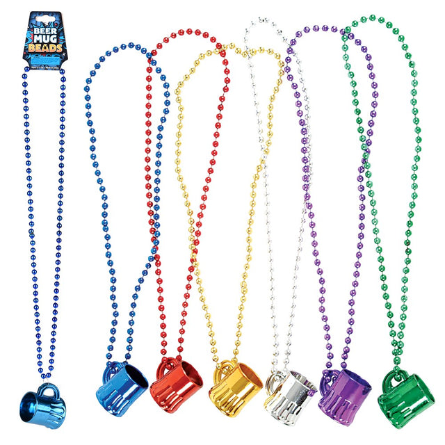 Beer Mug Beads Necklace (1 DZ)