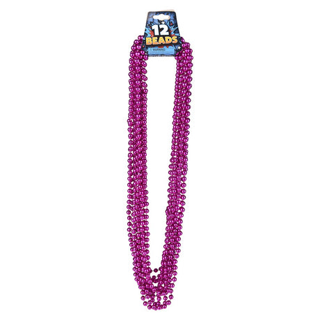 Pink Bead Necklaces 33" 7 mm (1 DZ)