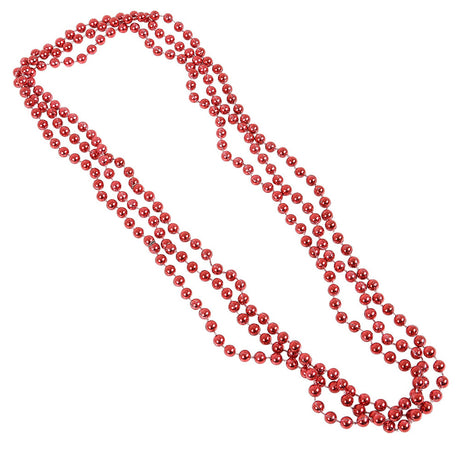 Red Bead Necklaces 33" 7mm (1 DZ)