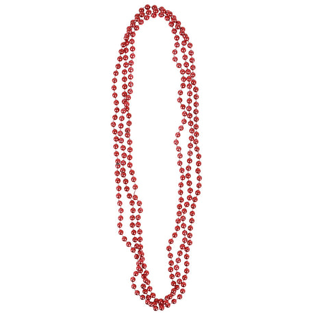 Red Bead Necklaces 33" 7mm (1 DZ)