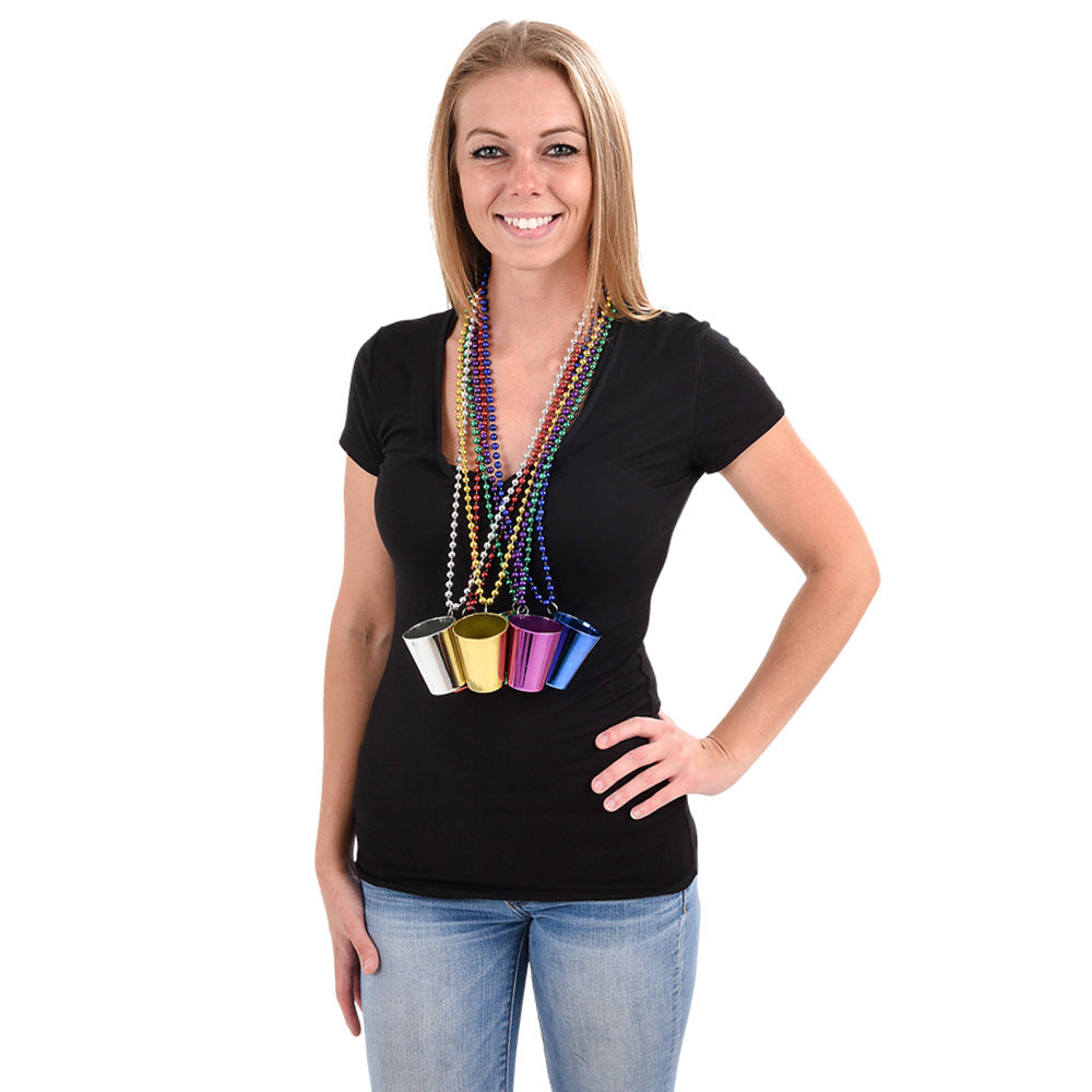 Shot Glass Beads Necklace (1 DZ)