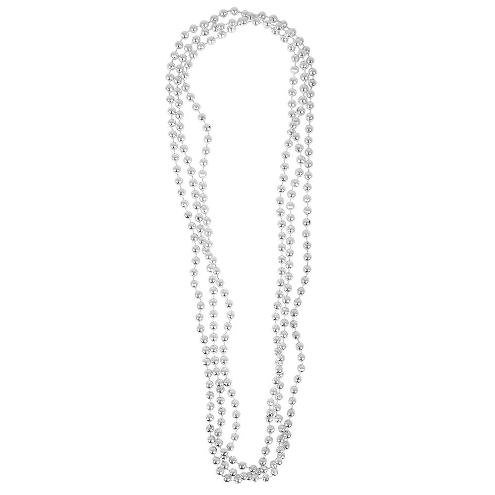 Silver Bead Necklaces 33" 7 mm (1 DZ)