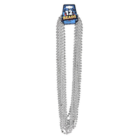 Silver Bead Necklaces 33" 7 mm (1 DZ)