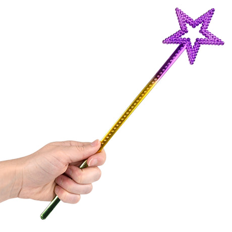 Mardi Gras Metallic Star Wand (1 DZ)
