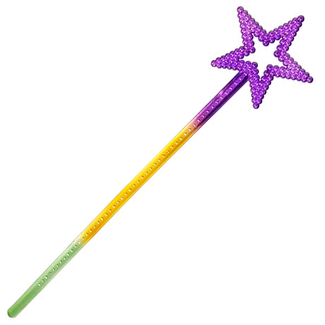 Mardi Gras Metallic Star Wand (1 DZ)