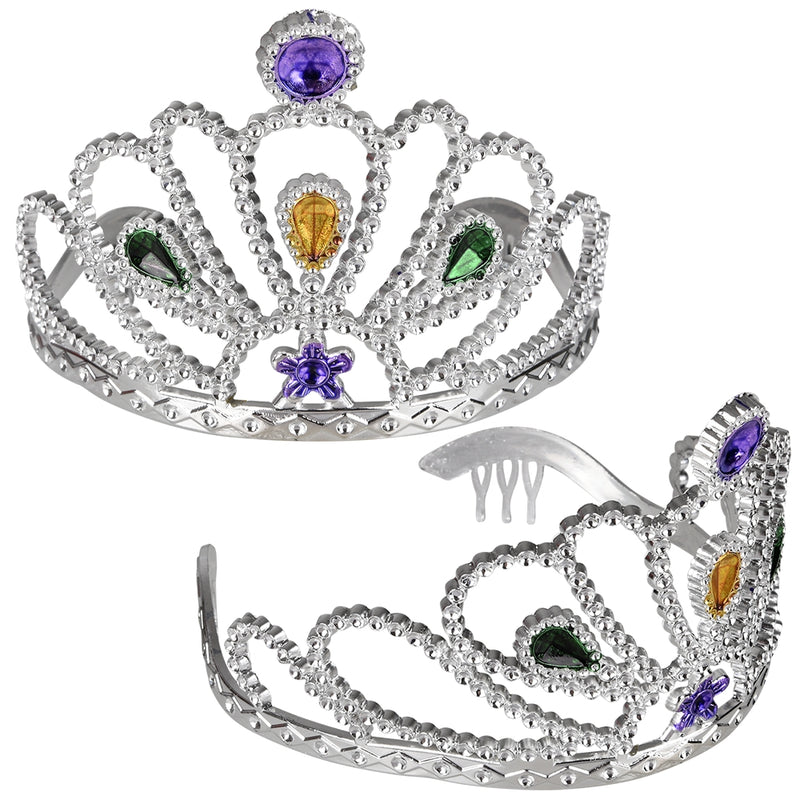Mardi Gras Rhinestone Tiara (1 DZ)