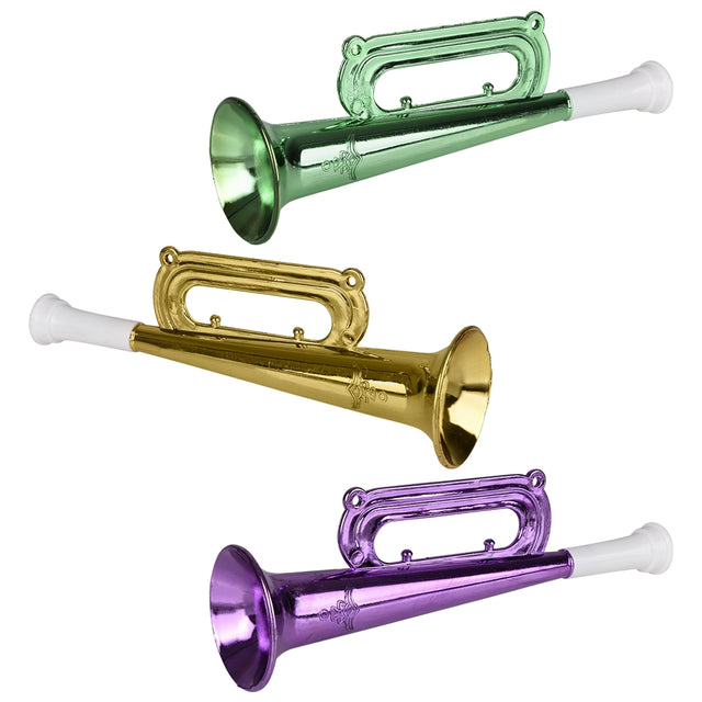 Mardi Gras Metallic Trumpet 7" (1 DZ)